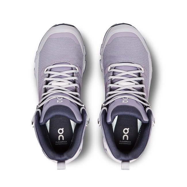 On Cloudrock 2 Waterproof - ghete sport pentru femei - mov deschis gri Shark | Fade