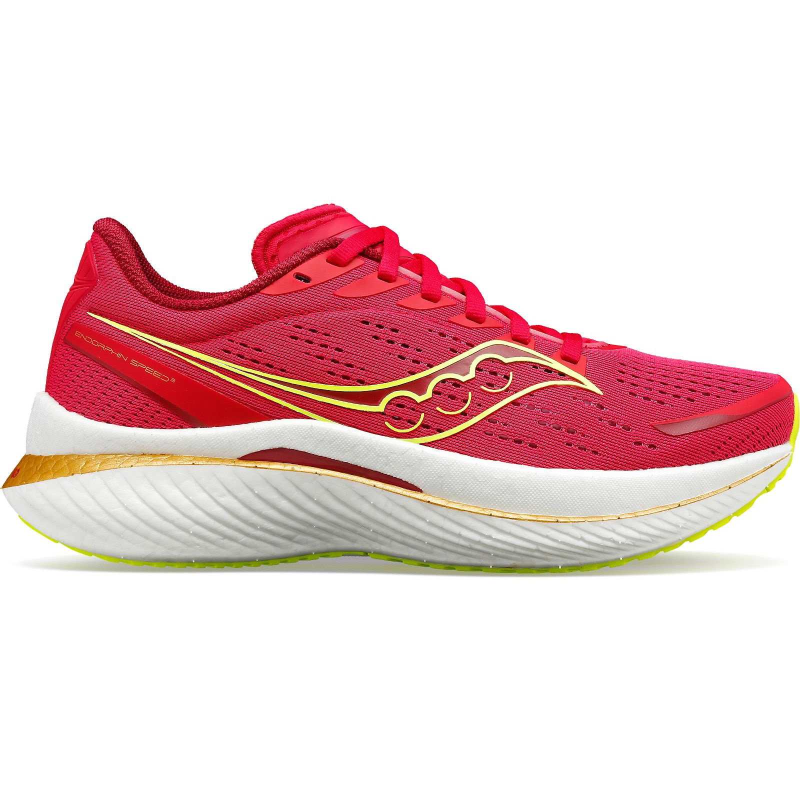 Saucony - pantofi alergare pentru femei Endorphin Speed 3 - rosu