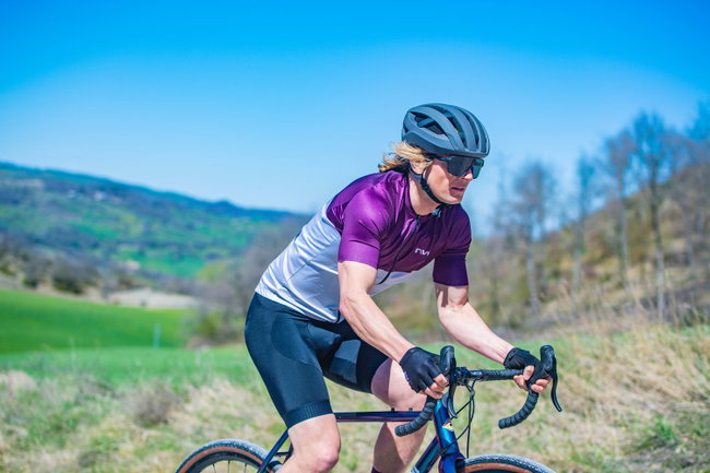 Northwave - tricou ciclism pentru bărbați mânecă scurtă Blade Jersey - gri deschis mov închis