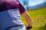 Northwave - tricou ciclism pentru bărbați mânecă scurtă Blade Jersey - gri deschis mov închis