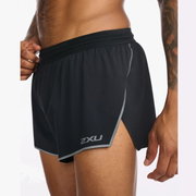 2XU - Pantaloni scurti de alergare pentru barbati Light Speed 3" Short - negru Reflectorizant