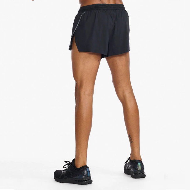 2XU - Pantaloni scurti de alergare pentru barbati Light Speed 3" Short - negru Reflectorizant