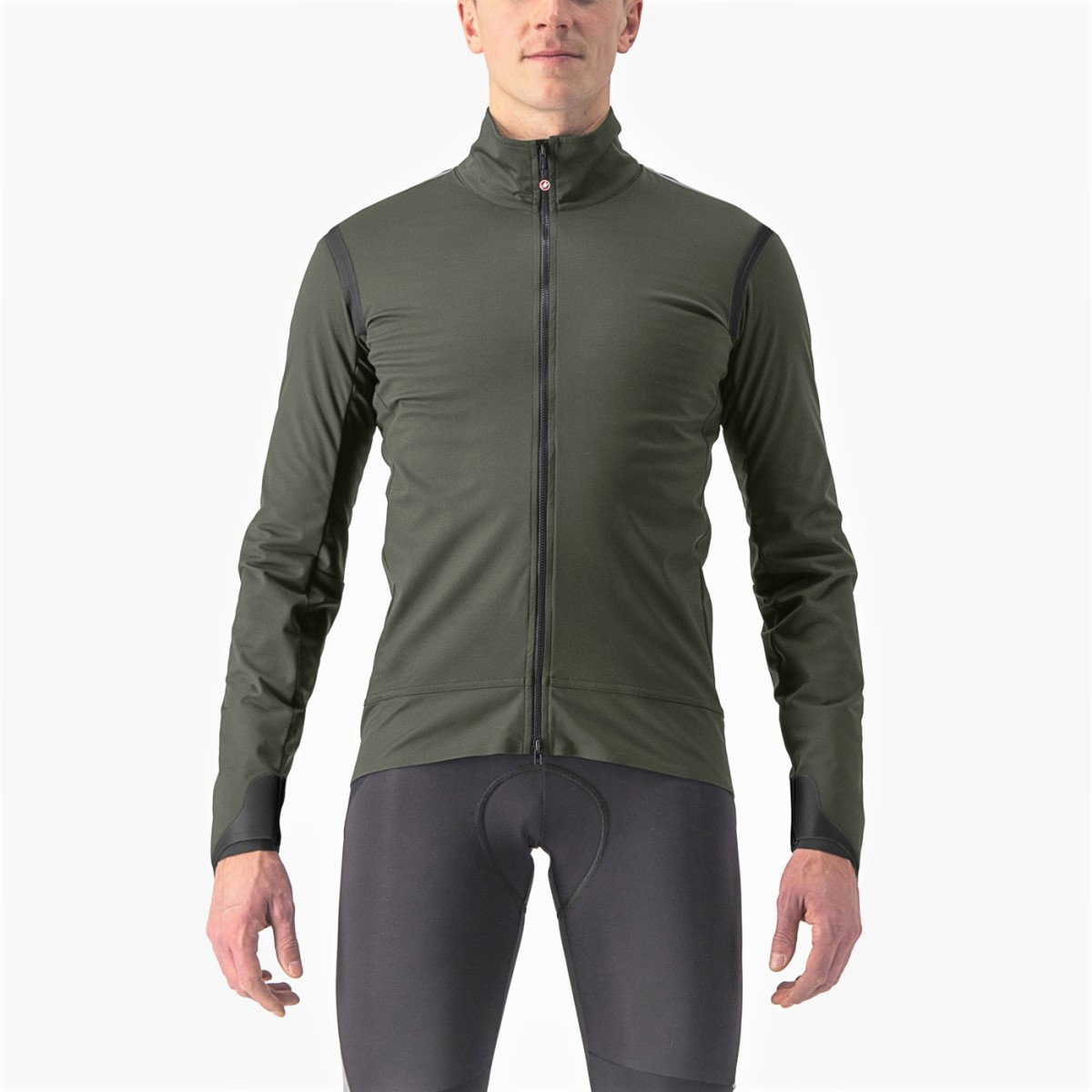 Castelli Castelli - Jacheta ciclism vreme rece sau iarna, Alpha Ultimate Insulated jacket - verde inchis militar kaki