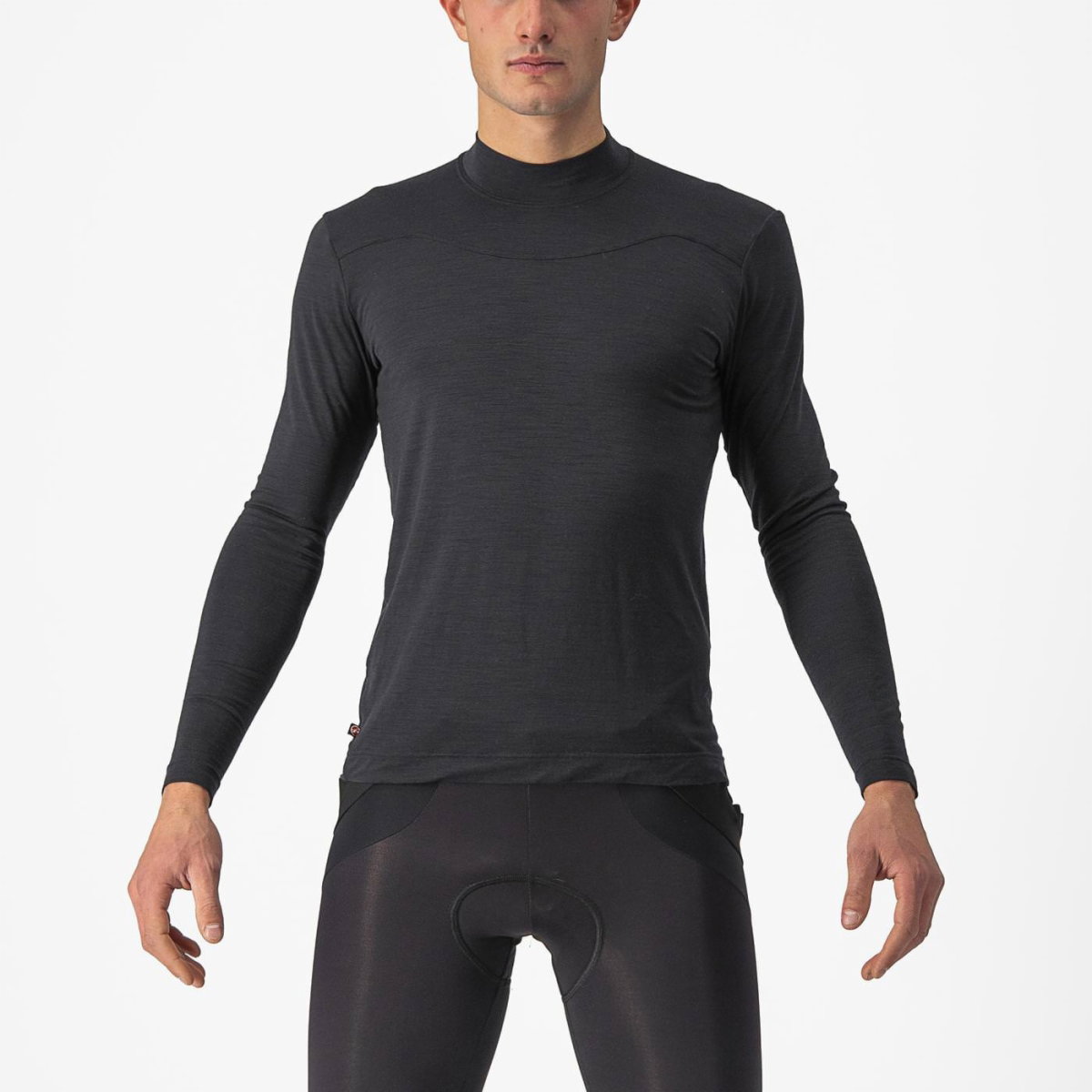Bicycle Jerseys Castelli - bluza corp ciclism maneca lunga Bandito Wool LS base layer - negru