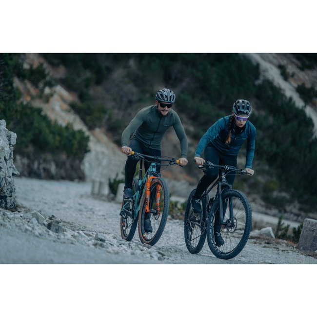 Northwave - bluză ciclism pentru bărbați mânecă lungă Trip Knit - verde army negru