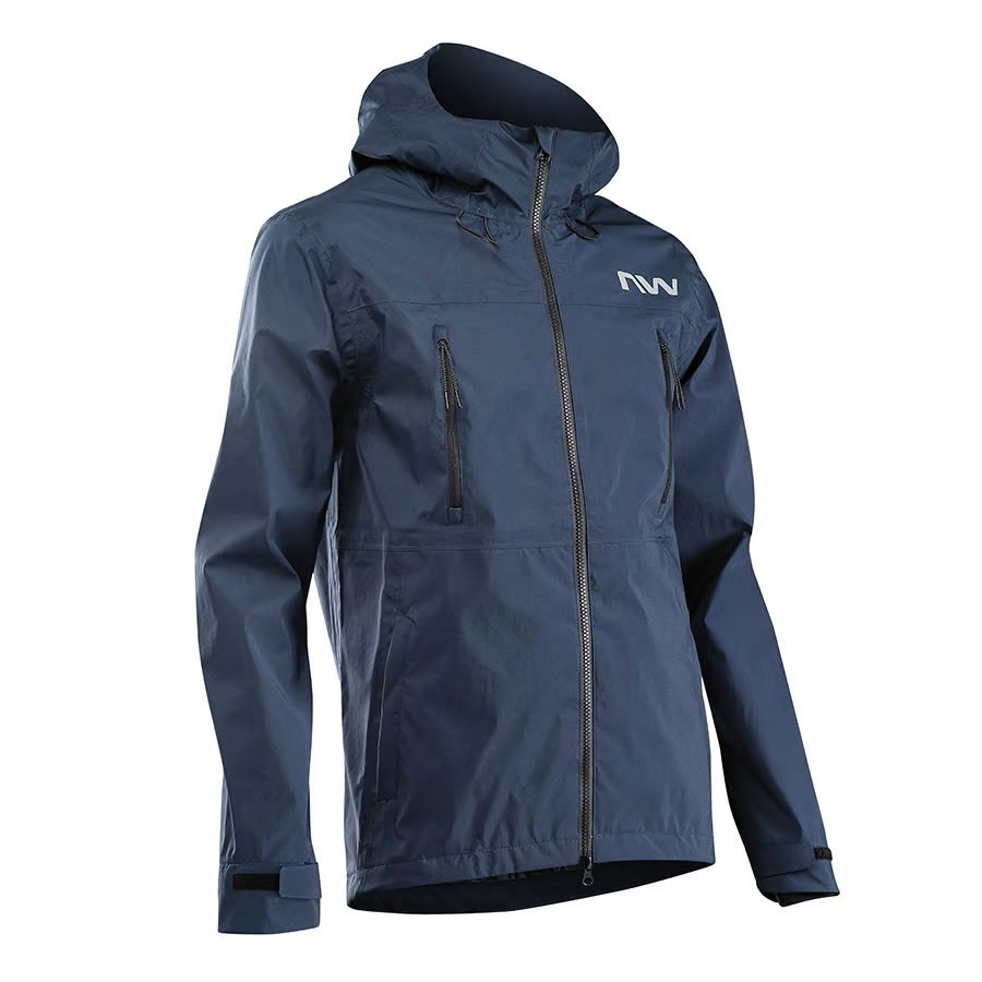 Northwave Northwave - jacheta ciclism pentru barbati ploaie si vreme rece No Worry HardShell Jacket - albastru inchis