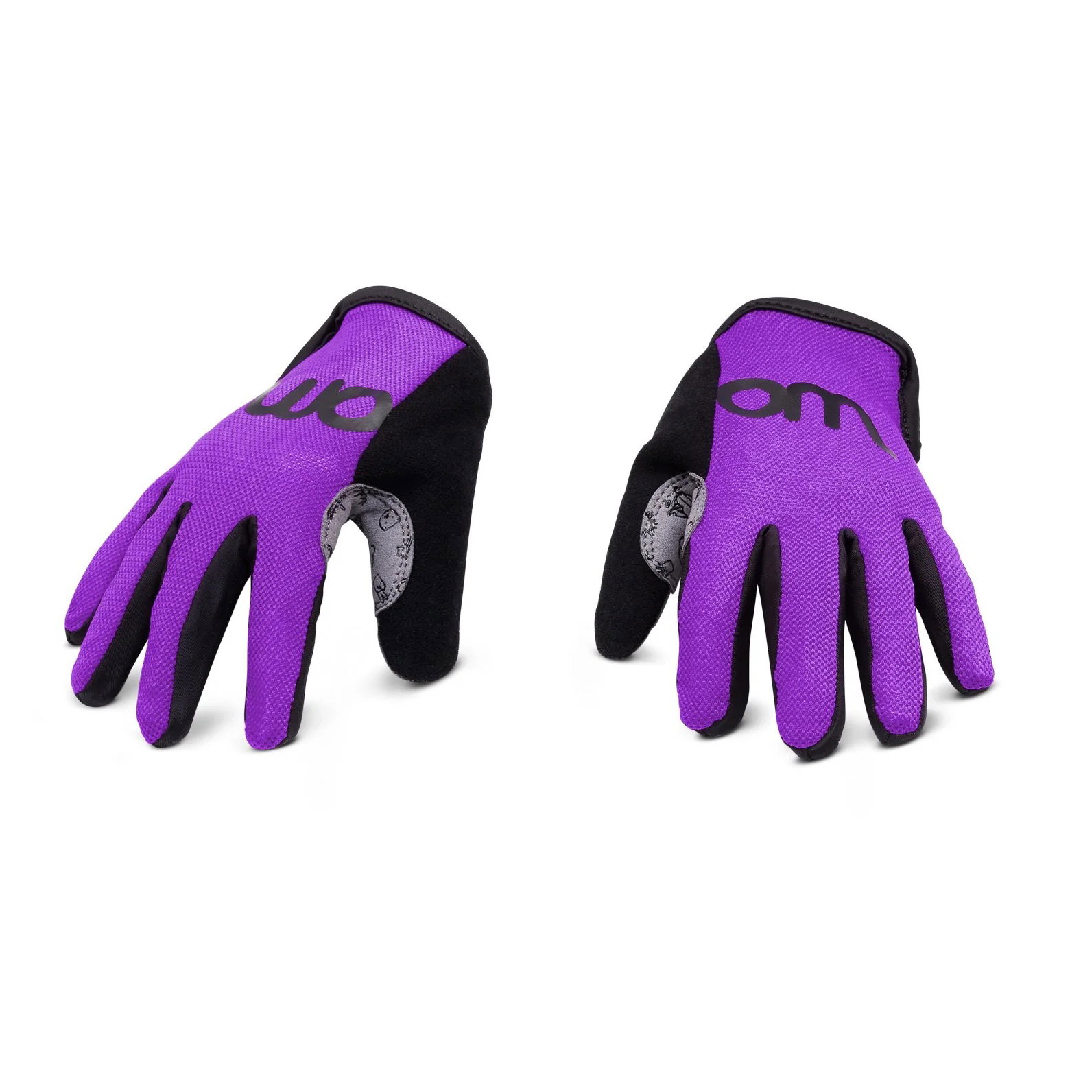 Woom Woom - manusi ciclism copii tens bike gloves - mov negru gri