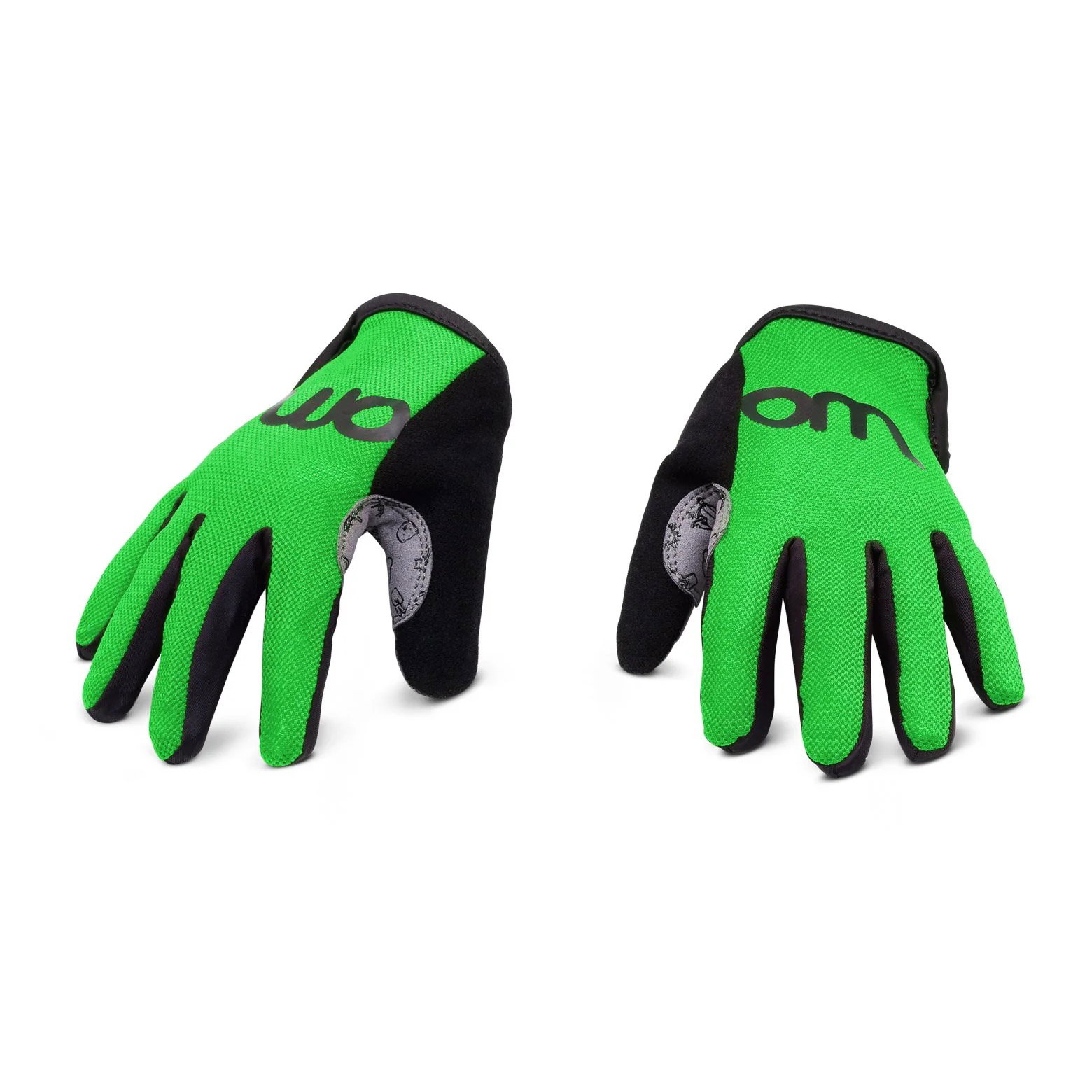 Woom Woom - manusi ciclism copii tens bike gloves - verde negru gri