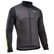 Northwave - jacheta ciclism pentru barbati iarna sau vreme rece Blade 2 Total Protection - gri inchis galben fluo