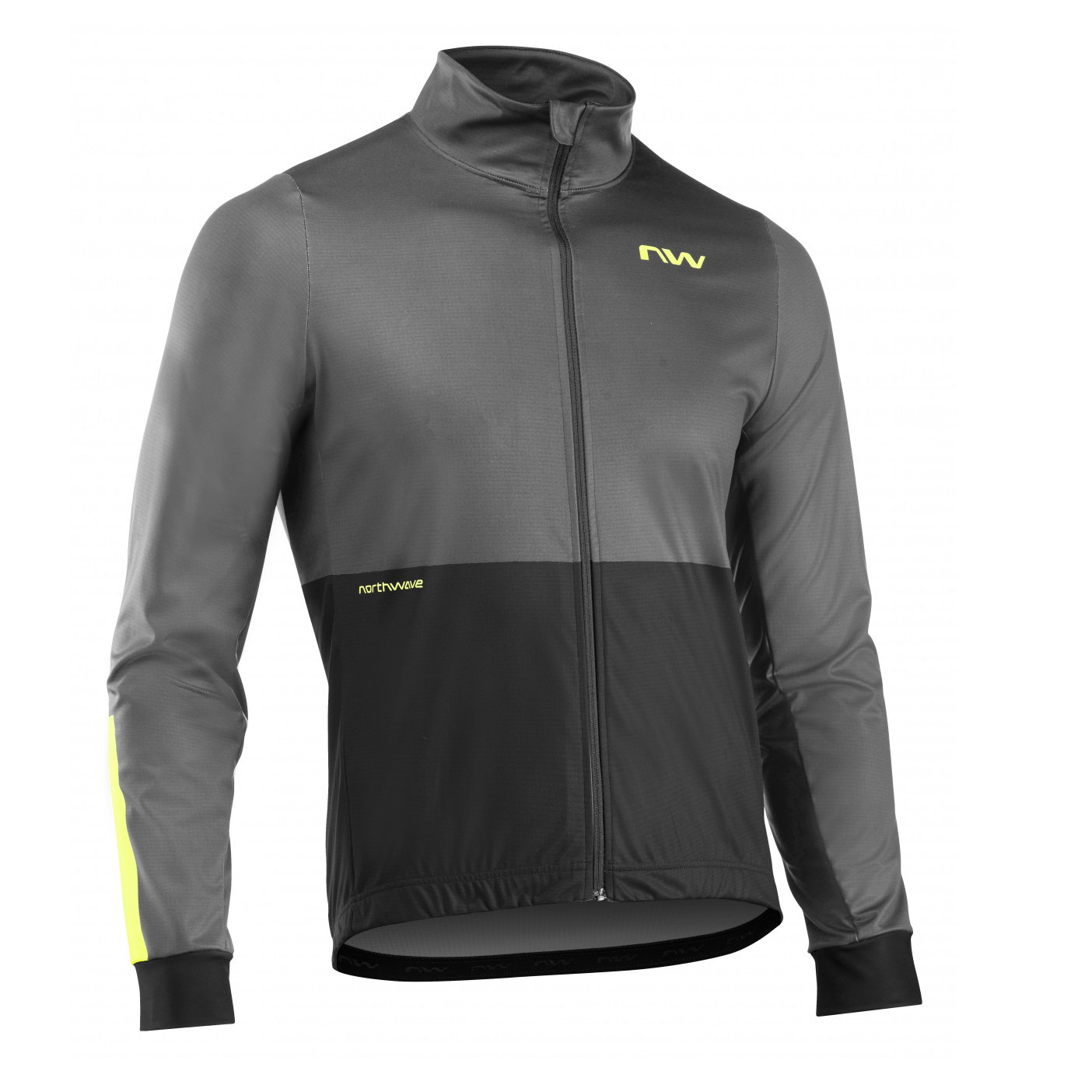 Northwave Northwave - jacheta ciclism pentru barbati iarna sau vreme rece Blade Light jacket - gri inchis negru galben fluo