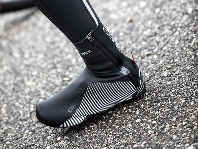 Castelli - huse pantofi pentru femei iarna sau vreme rece Dinamica W shoecover - galben fluo negru