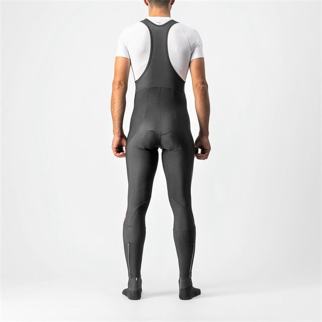 Castelli - pantaloni lungi ciclism pentru barbati cu bretele Entrata bibtights - negru