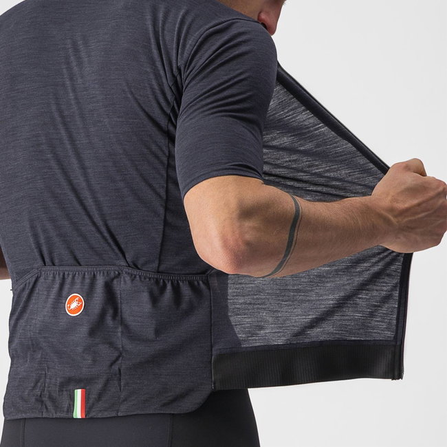 Castelli - tricou pentru ciclism cu maneca scurta Essenza Jersey - negru