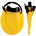 Finis - labe inot pentru adulti Positive Drive - galben negru