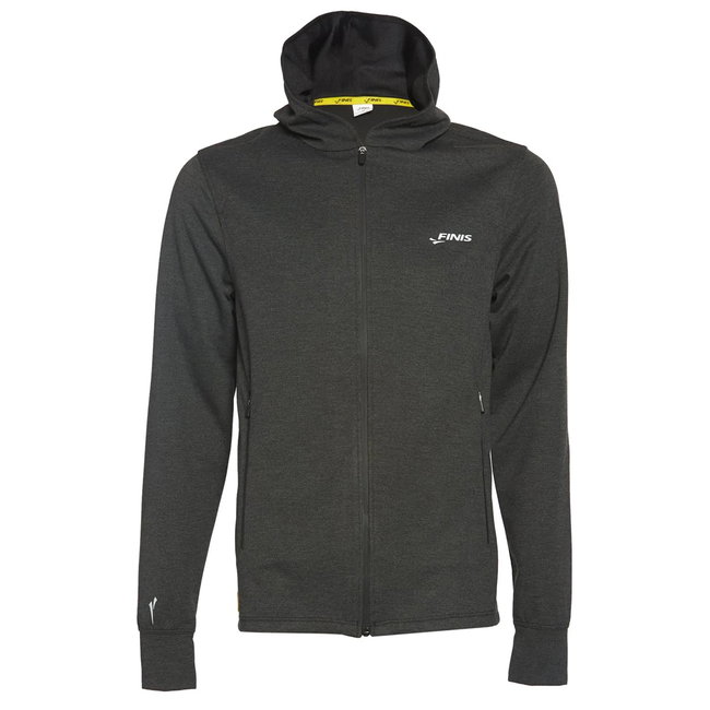 Finis - hanorac bumbac cu fermoar pentru barbati Tech Jacket Mens - negru