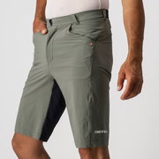 Castelli - pantaloni scurti ciclism Unlimited Baggy shorts - verde padure gri negru
