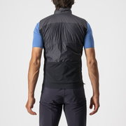 Castelli - vesta ciclism pentru barbati Unlimited Puffy Vest - gri inchis negru argintiu