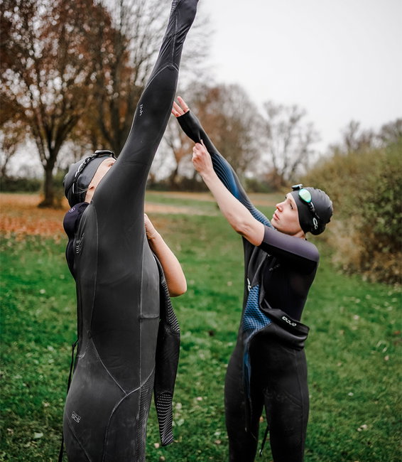 Orca - costum neopren triatlon pentru femei - Athlex Flex wetsuit - negru albastru flex