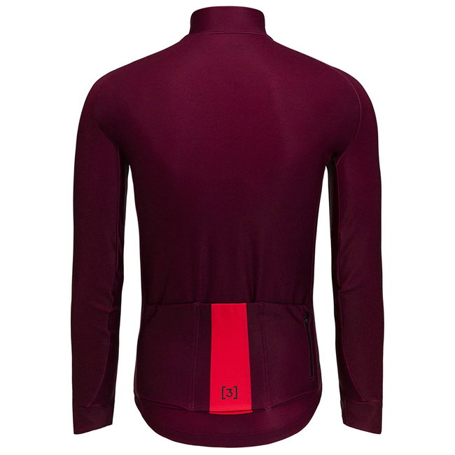 Hiru - tricou ciclism barbati maneca lunga Advanced Thermal LS Jersey - visiniu granat