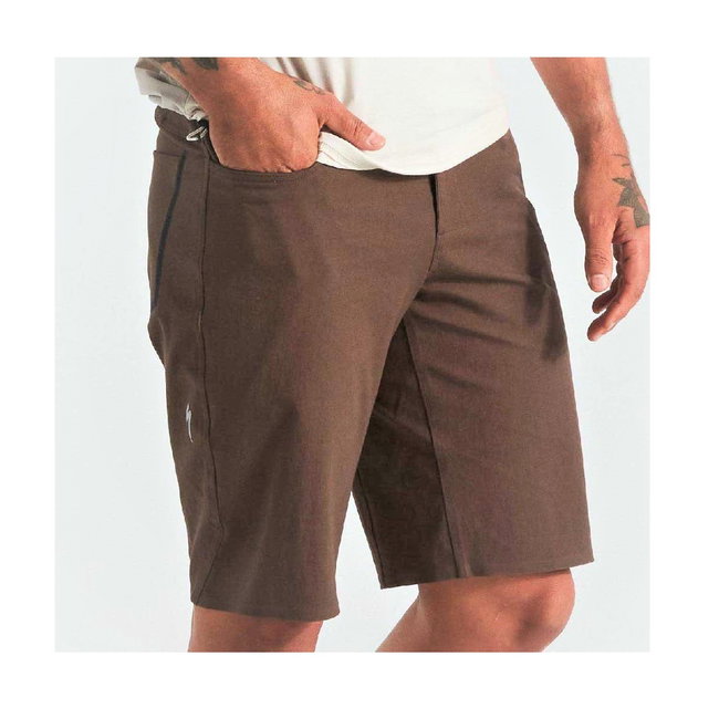 Specialized - Pantaloni ciclism scurti pentru barbati Adventure pants - maro doppio