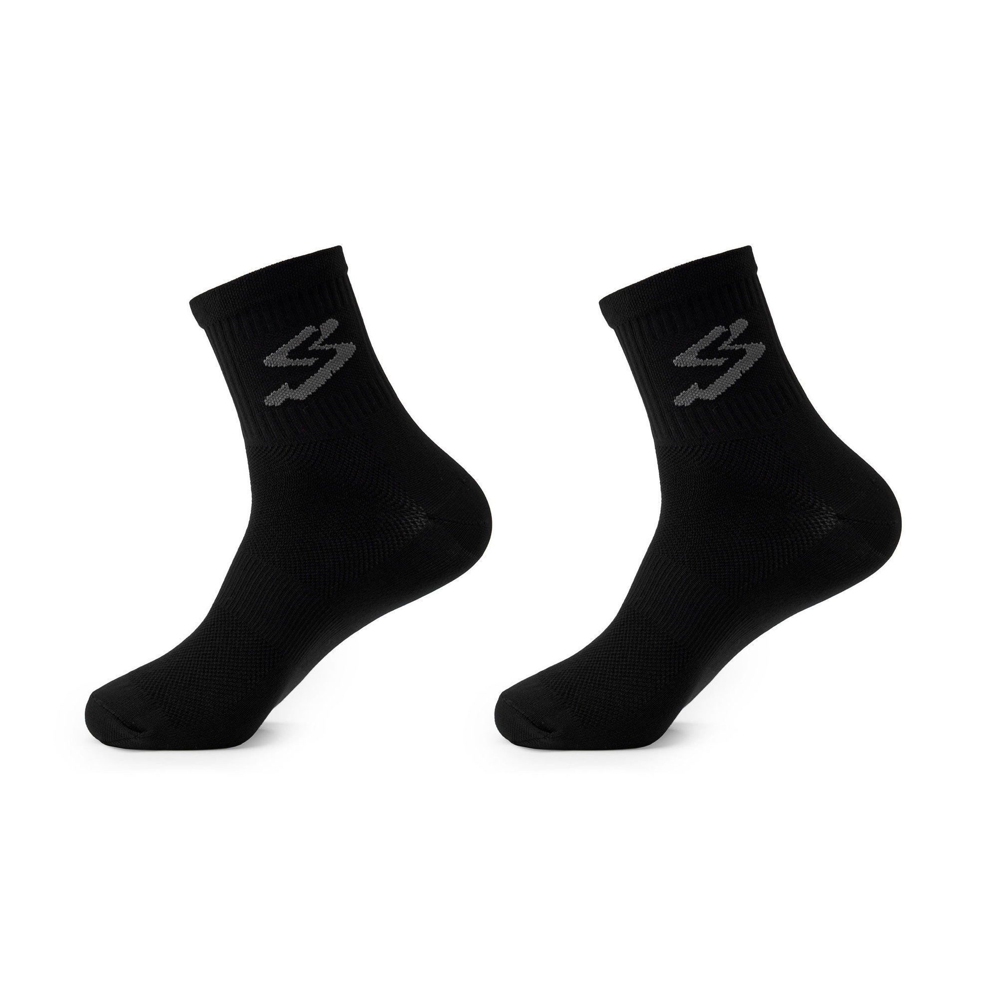 Spiuk Spiuk - Set sosete ciclism medii 16 cm TOP TEN MEDIUM 2 socks pack - negru