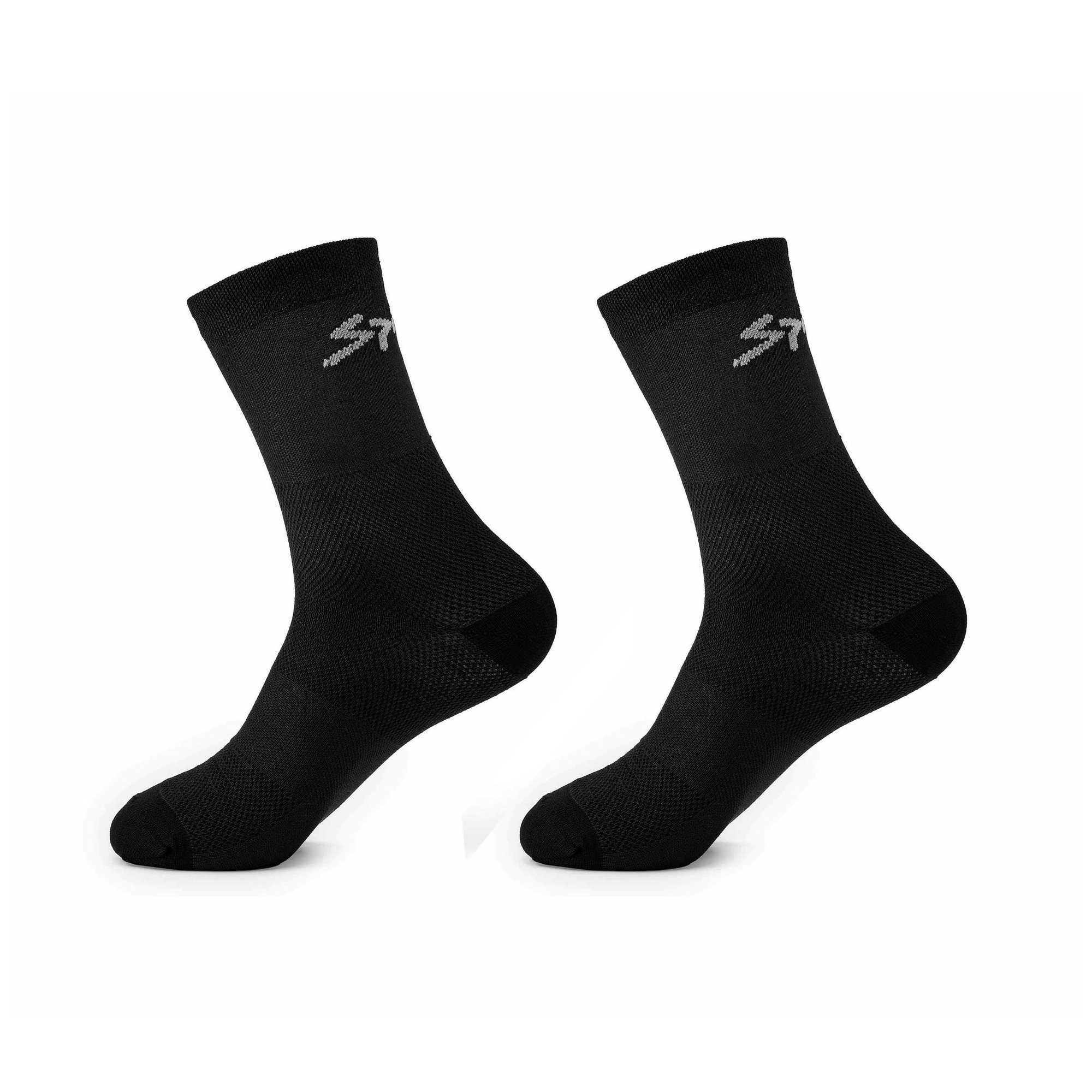 Spiuk Spiuk - Set sosete ciclism medii ANATOMIC medium long 2 socks pack - negru