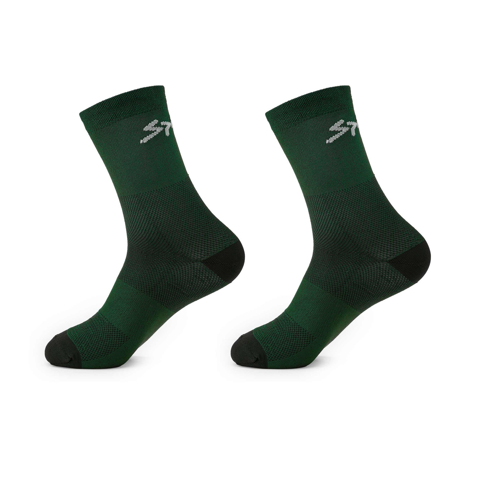 Spiuk Spiuk - Set sosete ciclism medii ANATOMIC medium long 2 socks pack - verde