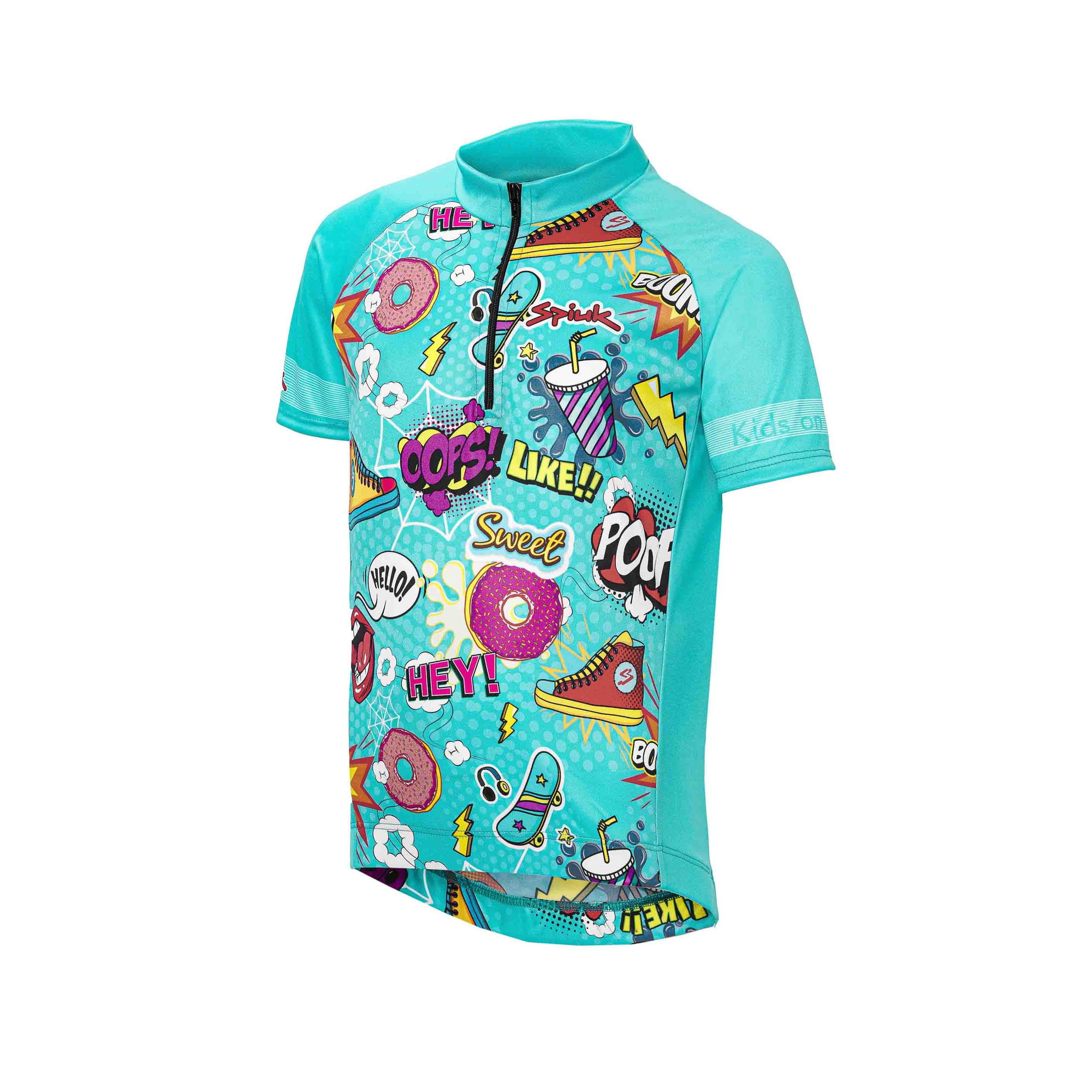 Spiuk Spiuk - Tricou ciclism copii ANATOMIC SS kid jersey - albastru multicolor