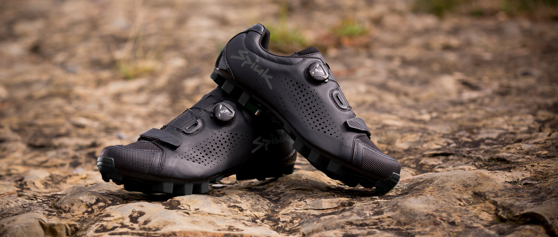 Spiuk - Pantofi ciclism MTB MONDIE shoes - albastru lucios negru