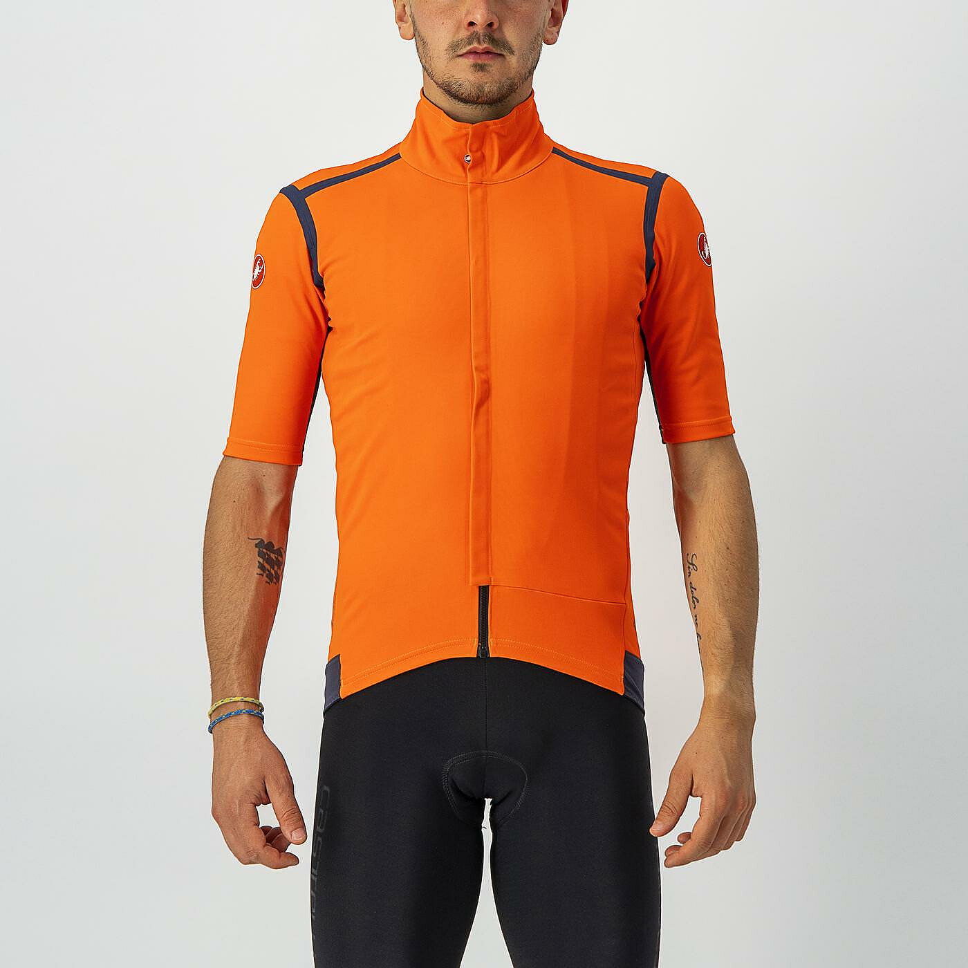 Castelli Castelli - Jacheta ciclism maneca scurta pentru barbati Gabba RoS - portocaliu