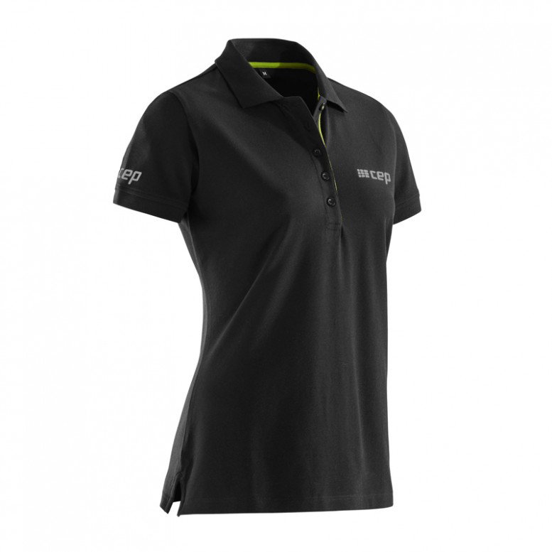 Sporting Goods CEP - tricou sport tip polo cu maneci scurte pentru femei brand polo Shirt - negru verde lime