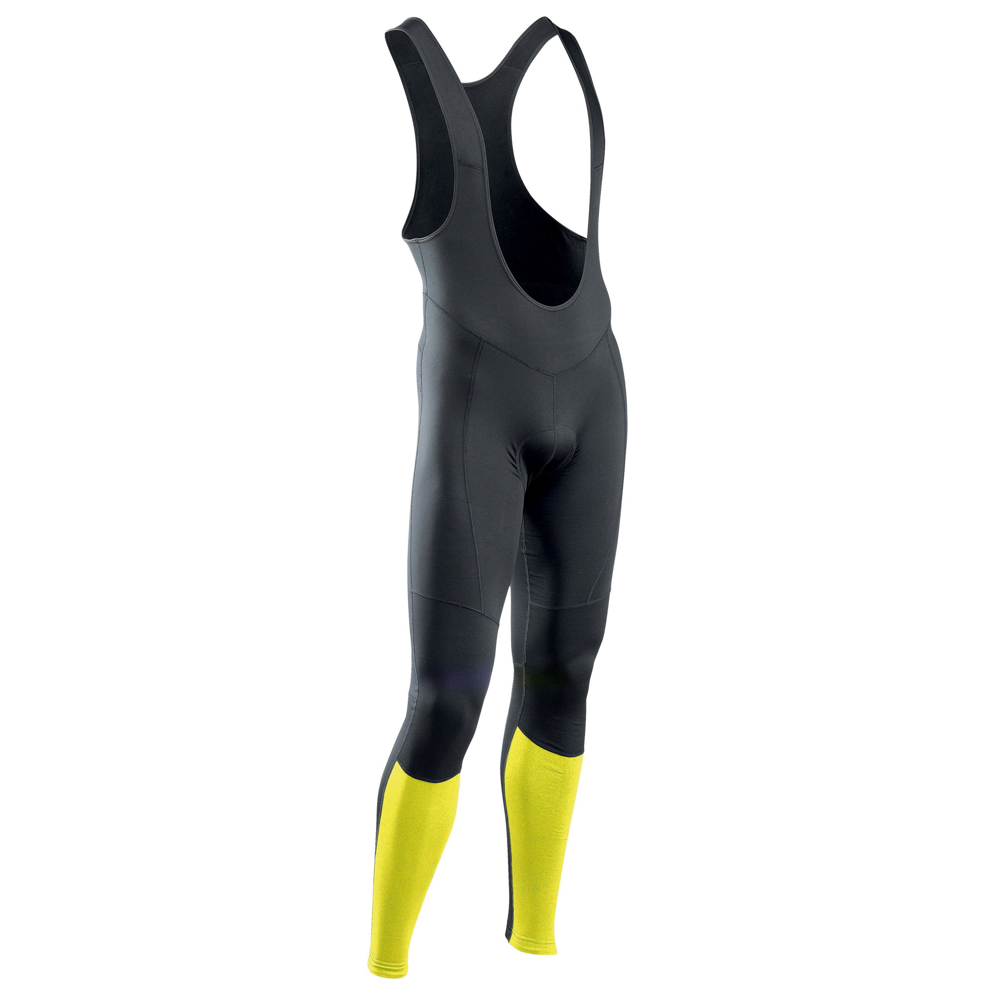 Activewear Northwave - pantaloni ciclism iarna Force 2 bibtight - negru-galben-fluo