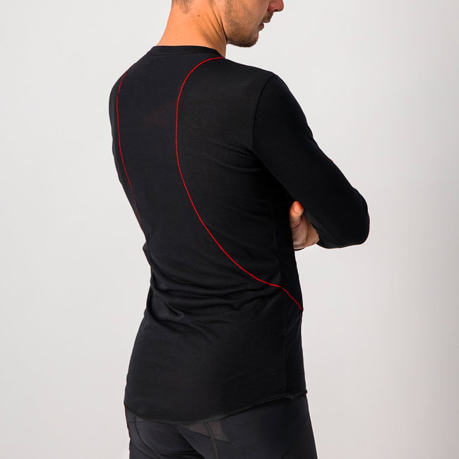 Castelli bluza de corp cu maneca lunga Prosecco Tech Long Sleeve - negru