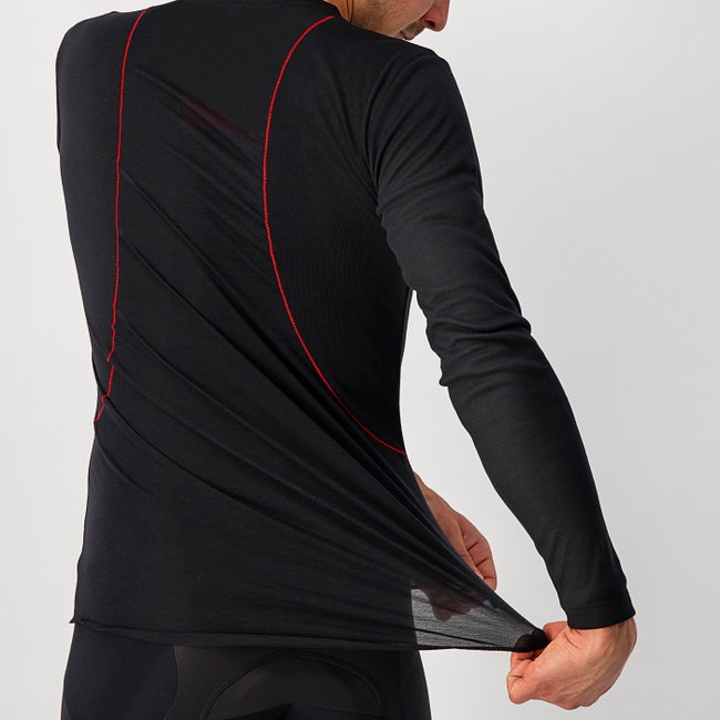 Castelli bluza de corp cu maneca lunga Prosecco Tech Long Sleeve - negru