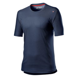 Castelli tricou tehnic casual cu maneca scurta Tech Tee - albastru dark inifity