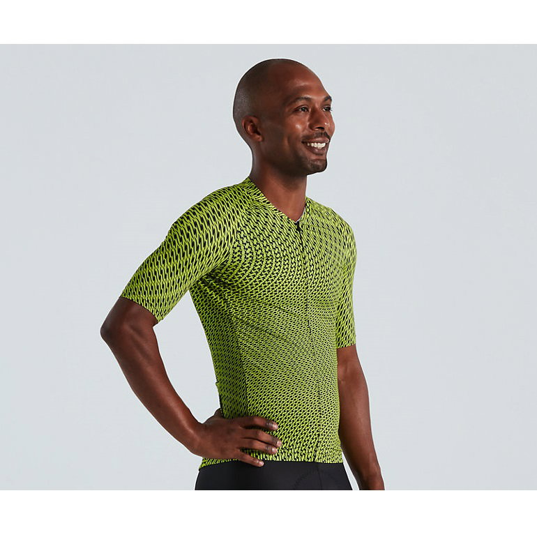 Specialized Specialized - tricou ciclism maneca scurta pentru barbati SL Bicycledelics Jersey - hyper verde negru