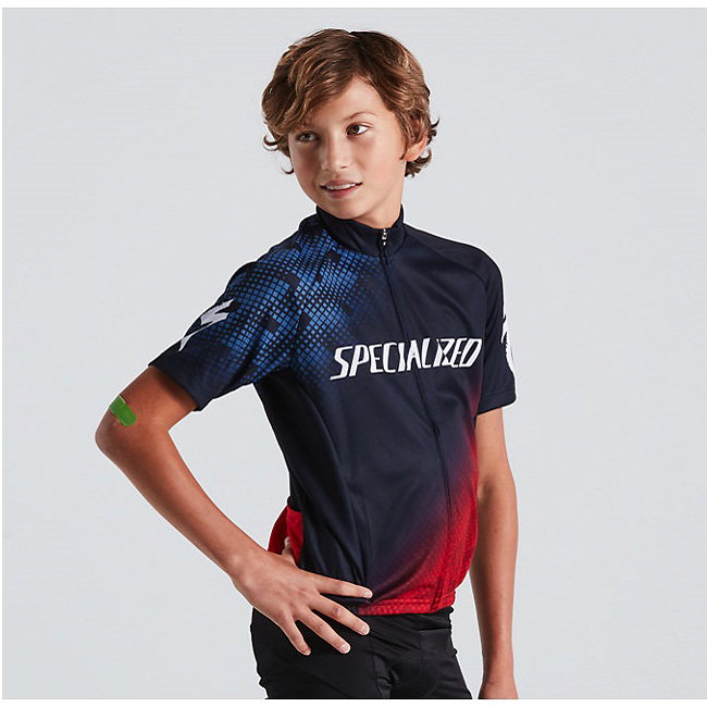 Specialized Specialized - tricou ciclism maneca scurta pentru copii - RBX Comp Youth SS jersey - bleumarin rosu