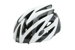 BikeFun Casca ciclism Edge - alb carbon