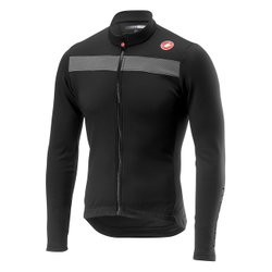 Castelli - bluza ciclism maneca lunga Puro 3 Jersey FZ - negru gri