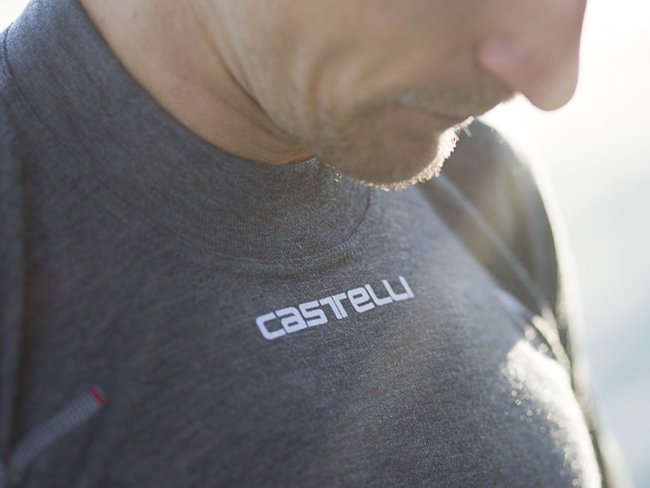 Castelli Bluza corp cu maneca lunga Flanders Warm LS - gri