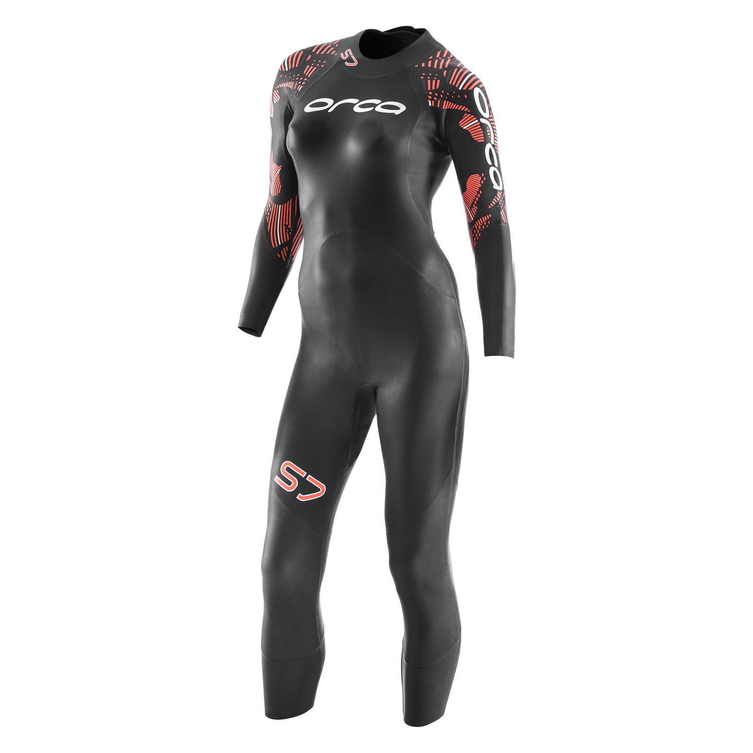 Boating & Water Sports Orca - S7 costum neopren femei - negru portocaliu
