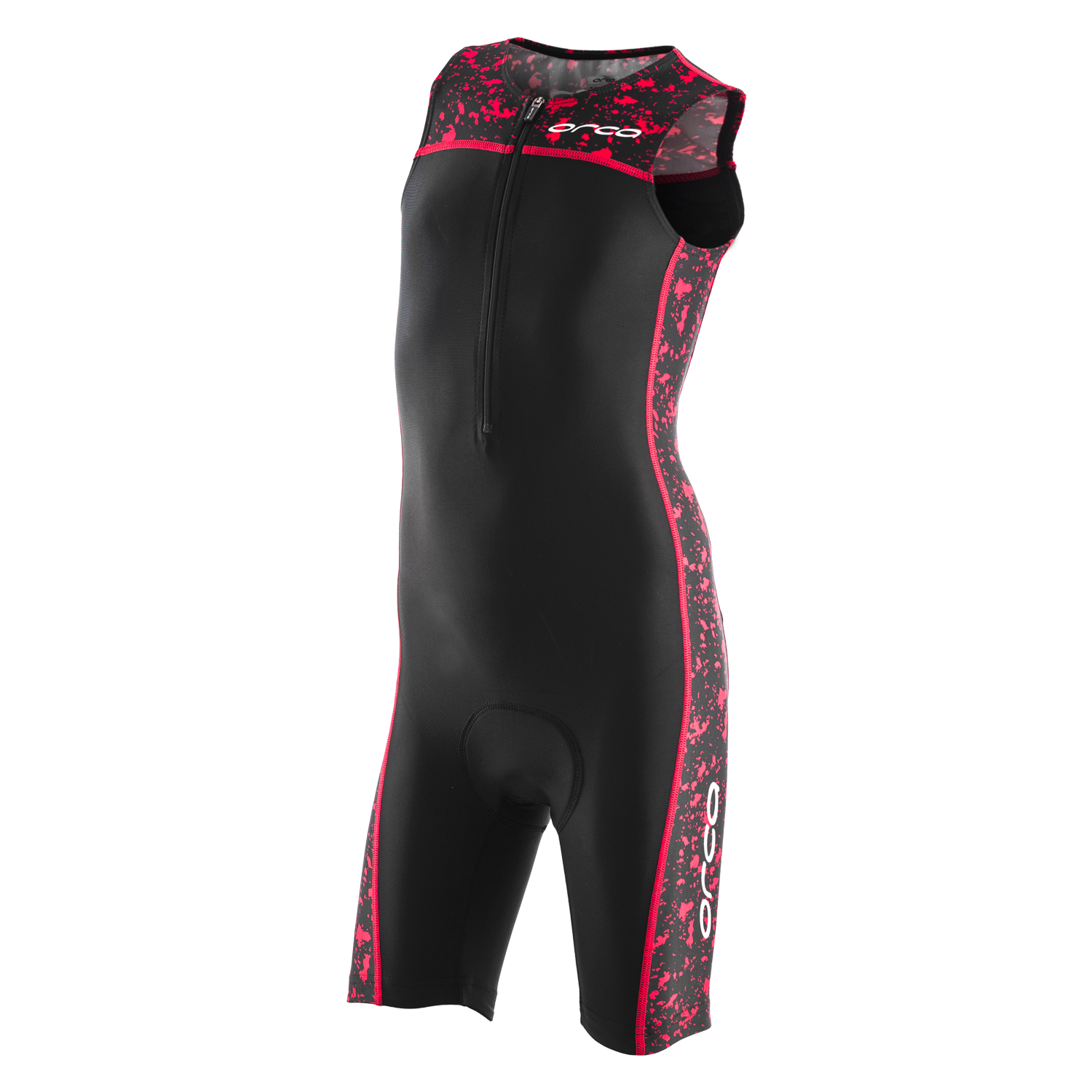 Sporting Goods Orca Core Race Suit costum triatlon copii negru-rosu