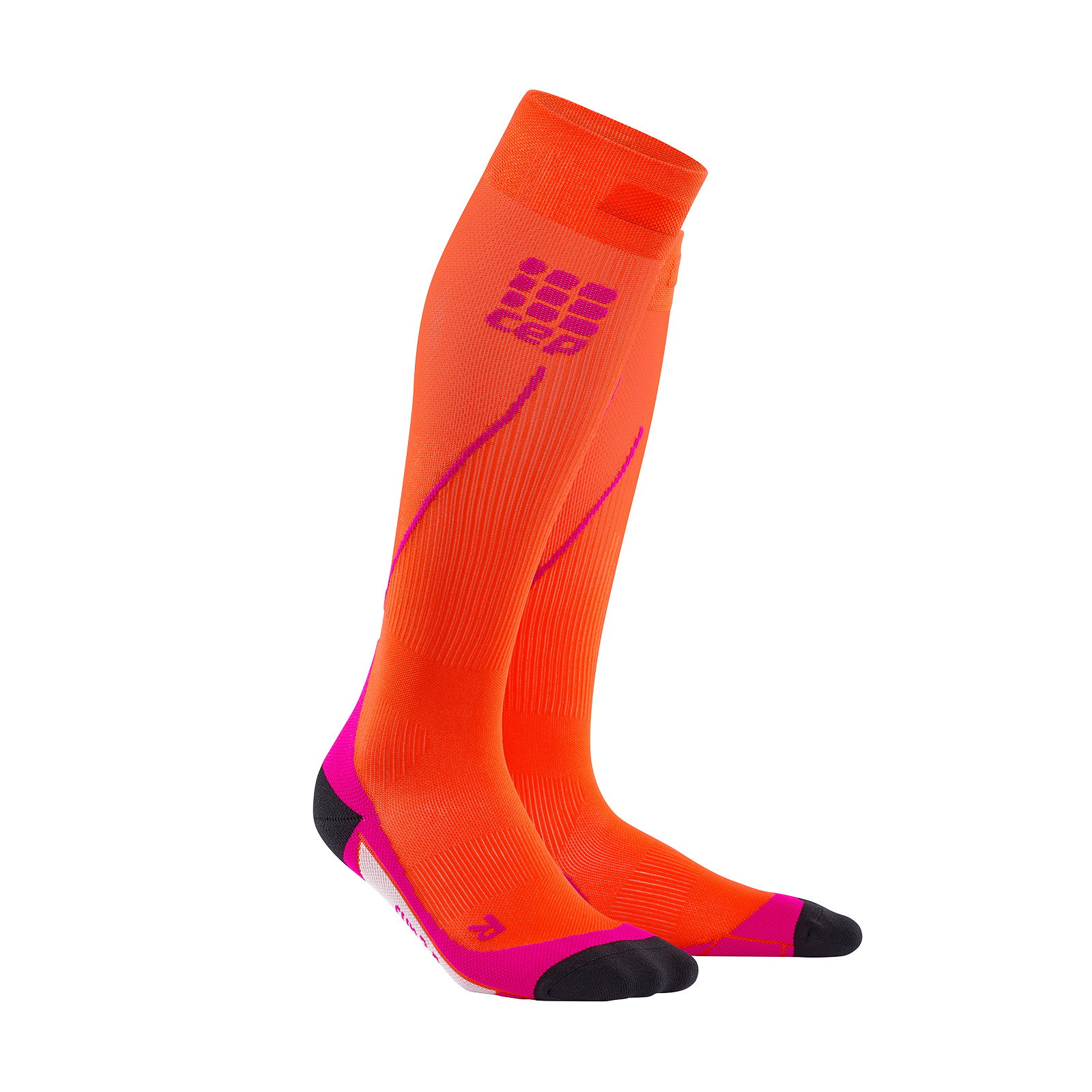 Sporting Goods CEP Sosete de compresie 2.0 W pentru alergare sunset-roz