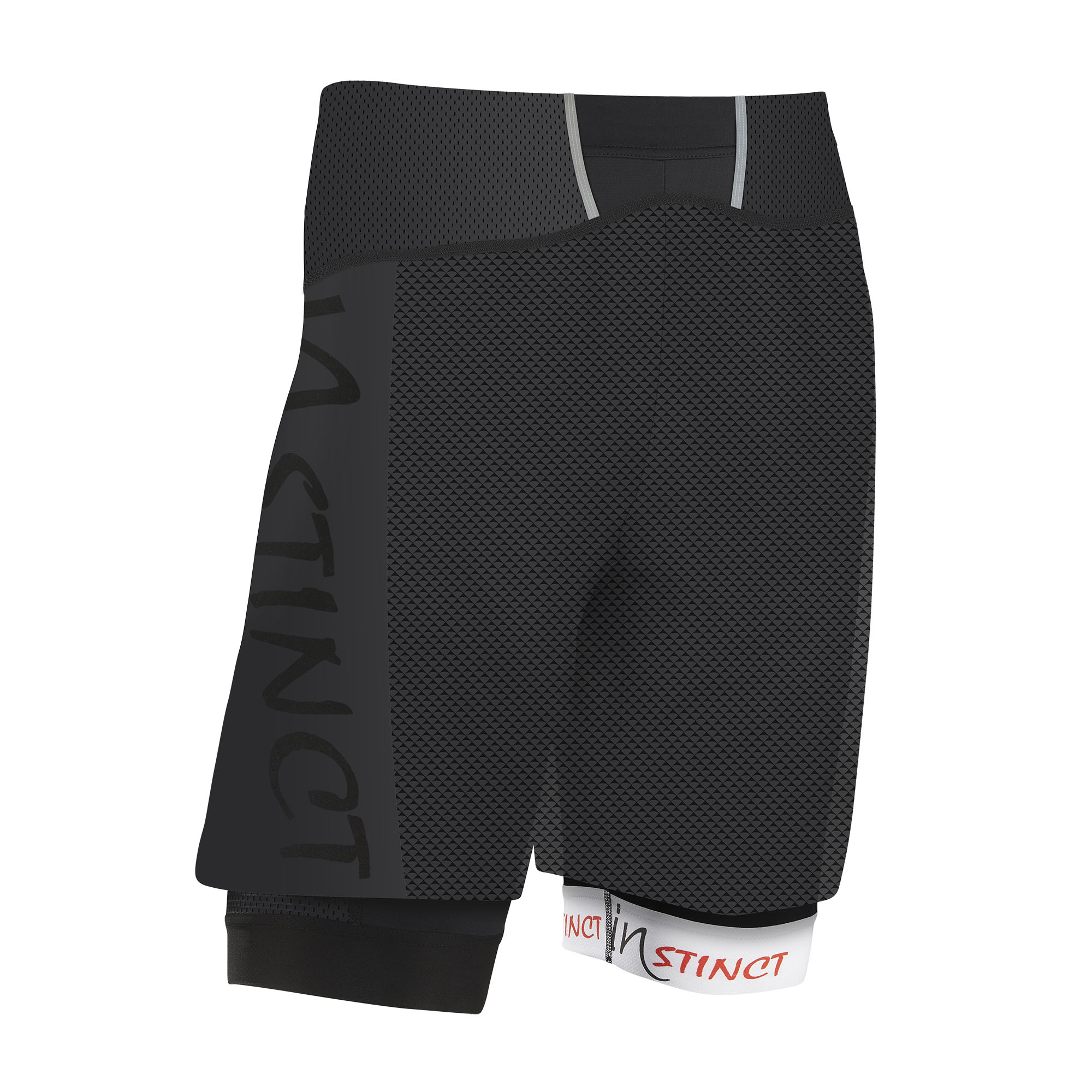 Instinct Instinct - Trail Short Ultra Race - 2-in-1 unisex - negru