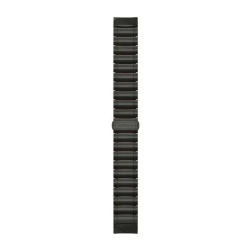 Watch Bands Garmin curea hibrida din titan si silicon QuickFit pentru MARQ - gri carbon DLC