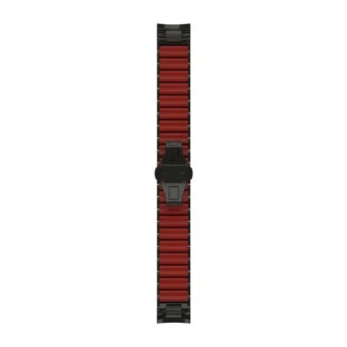 Garmin curea hibrida din titan si silicon QuickFit pentru MARQ - gri carbon DLC