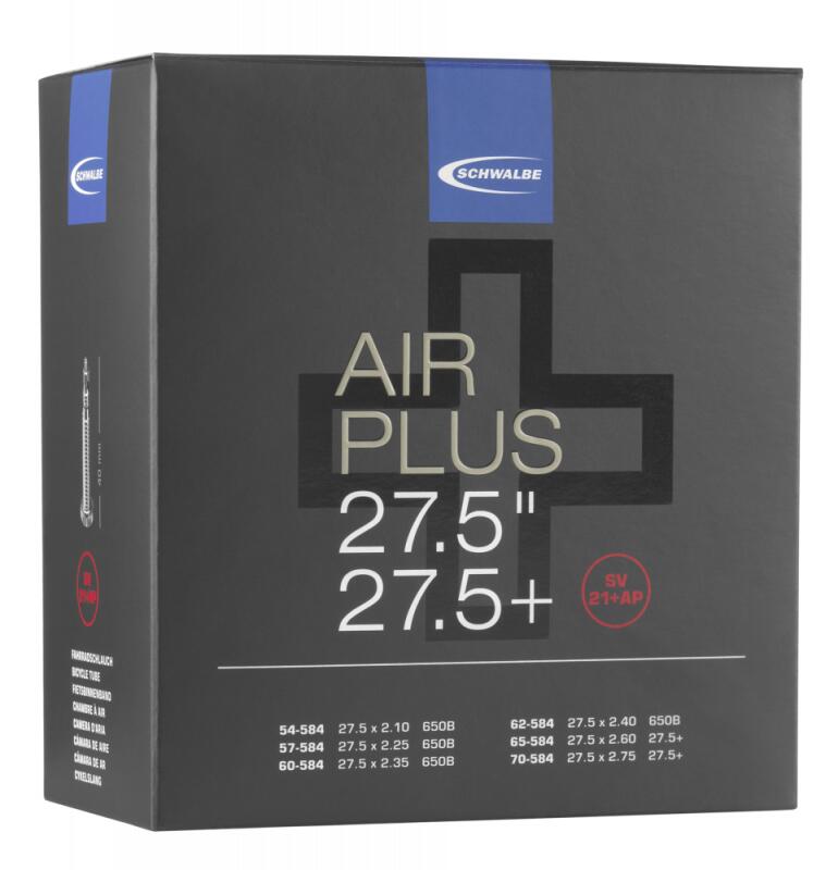 Bicycle Tubes Camera SCHWALBE SV21 Air Plus 27.5'' (54/70-584) IB 40mm