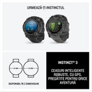 Garmin INSTINCT 3 - 45 mm AMOLED negru - smartwatch robust cu GPS