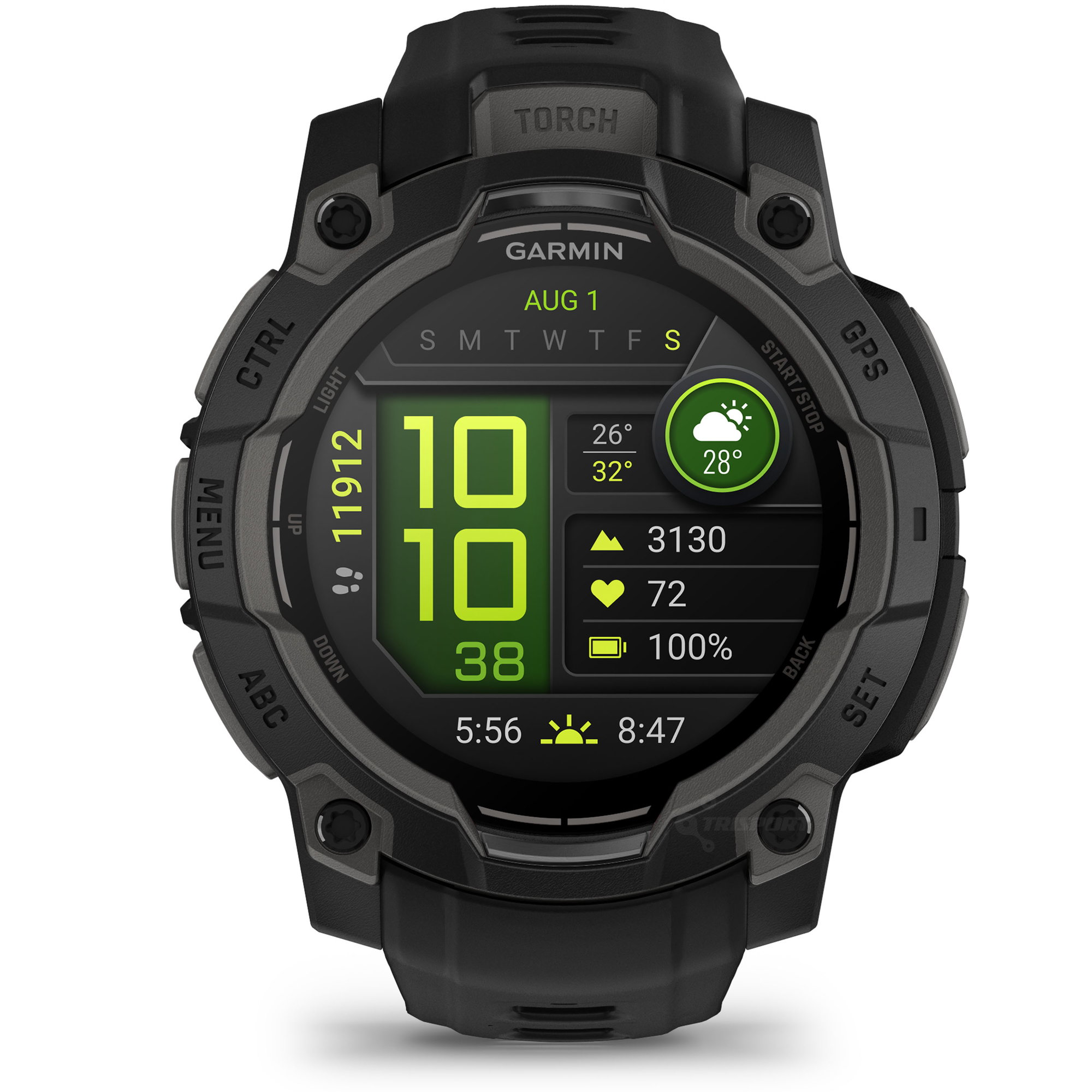 GARMIN INSTINCT ブラック Garmin INSTINCT 3 - 45 mm AMOLED negru - smartwatch robust cu GPS