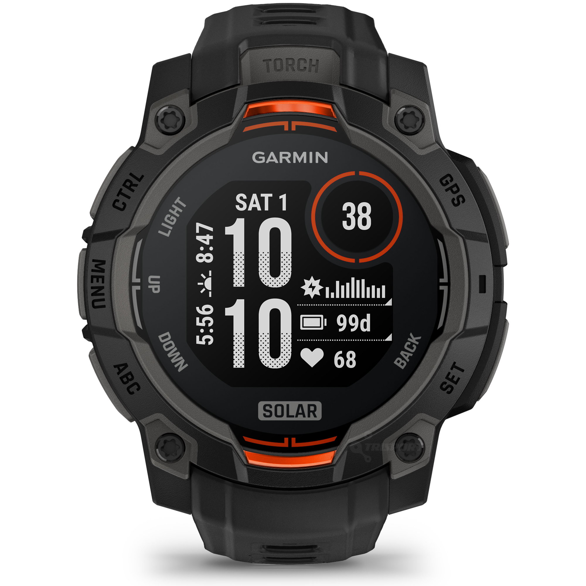 maximag cardio Garmin Instinct 3 SOLAR 45mm - Smartwatch Robust GPS